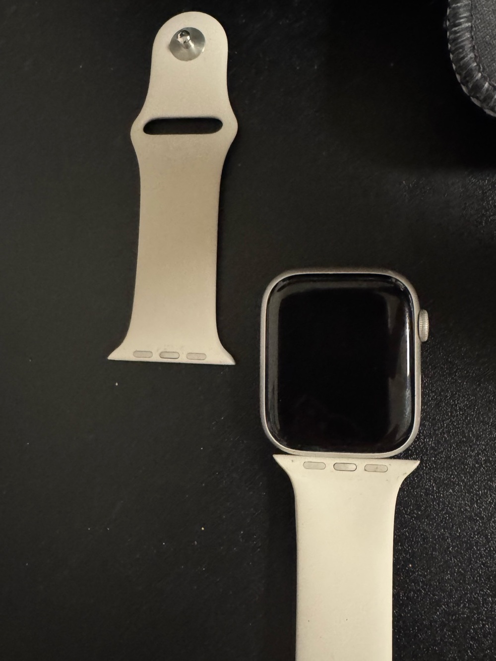 Apple series 7 Silver Stainless Steel Smartwatch with Colorful Control Icons
